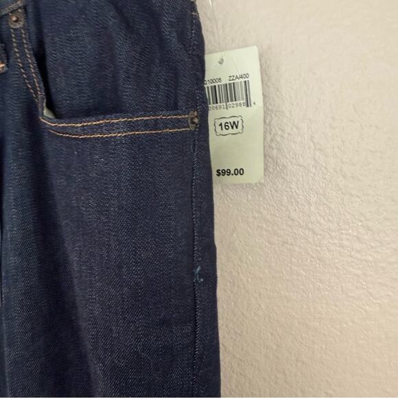 Lucky Brand Low Rise Ginger Bootcut Women's Dark Wash Jeans Size 16W NWT - Picture 7 of 9